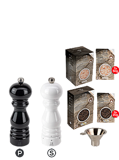 Pack ParisRama u'Select Laqué Noir et Laqué Blanc 18 cm - Peugeot Saveurs