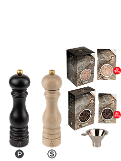 ParisRama u'Select Chocolade en Natuur Set 22cm - Peugeot Saveurs