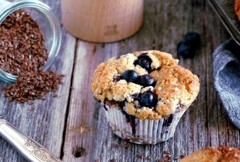 Muffins vegan aux myrtilles