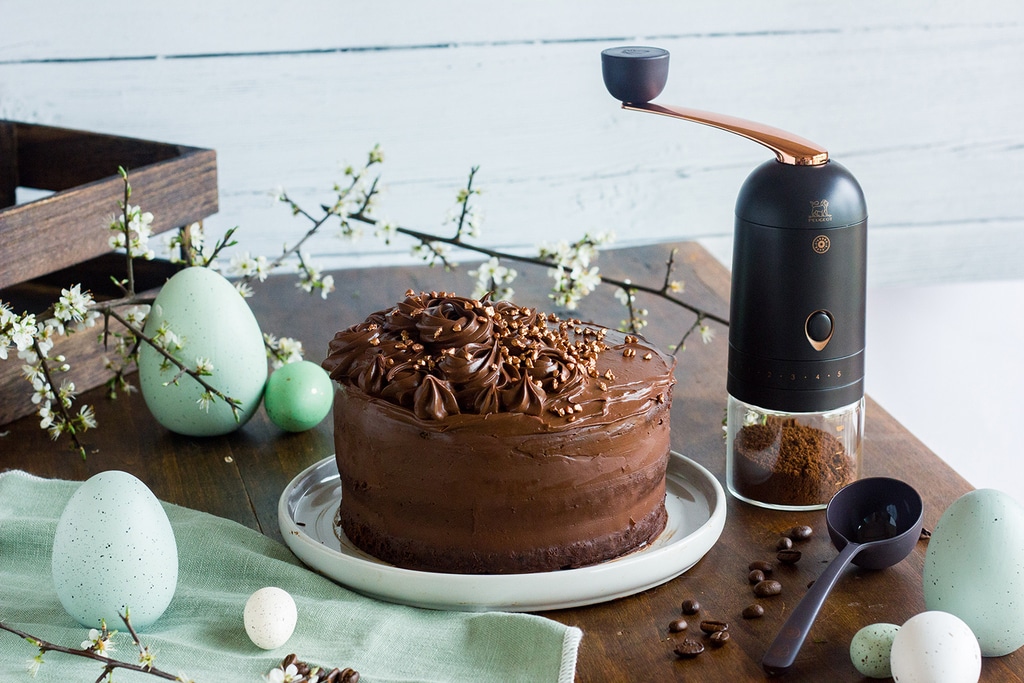 Layer cake de Pâques au Chocolat et au Café