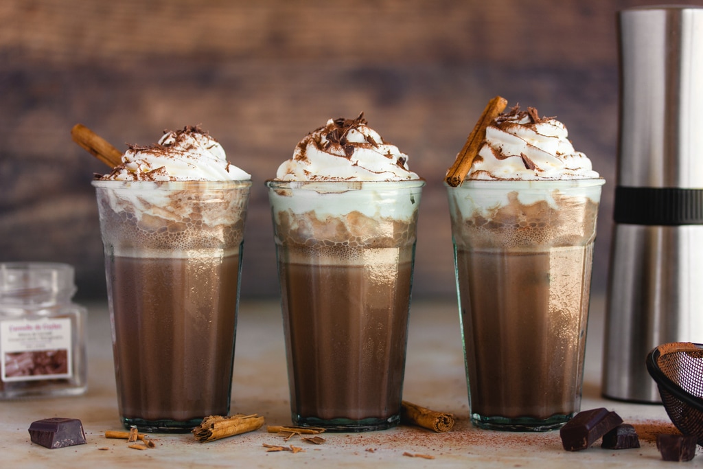 Chocolat frappé à la cannelle