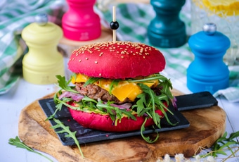 Pink burger de Carnaval