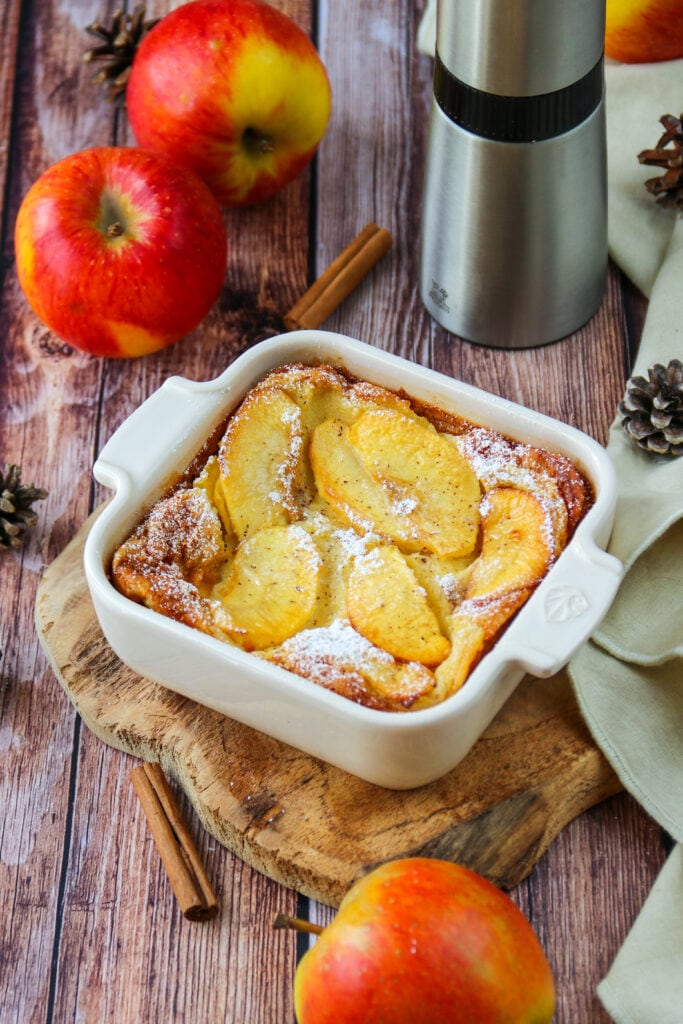 Clafoutis léger, pomme et cannelle