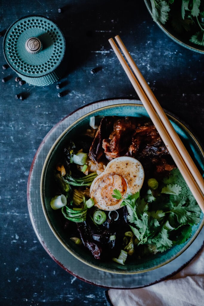 Ramen met rundvlees en szechuanpeper