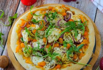 Pizza à la courge butternut