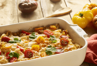 Lasagnes végétariennes aux tomates anciennes