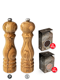 Pack Paris bois d'olivier 22 cm - Peugeot Saveurs